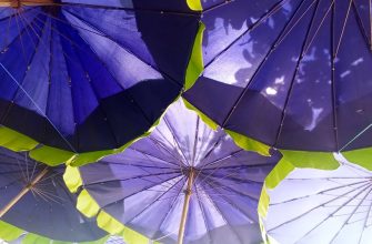 beach umbrellas in thailand