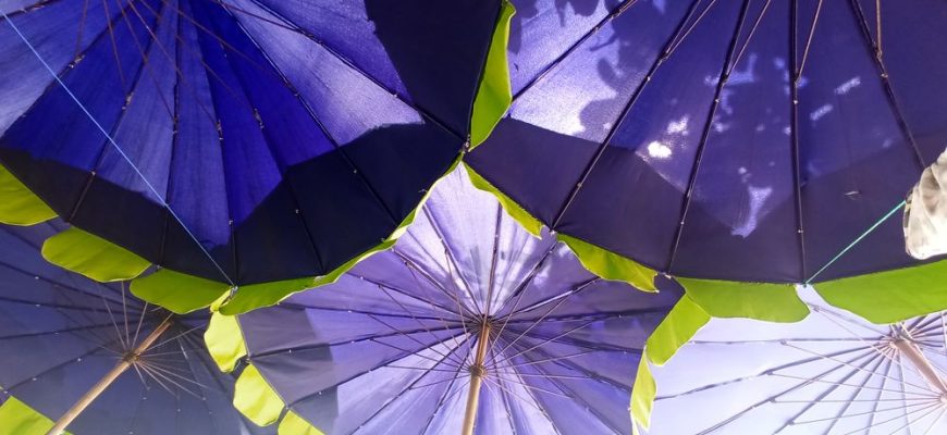 beach umbrellas in thailand