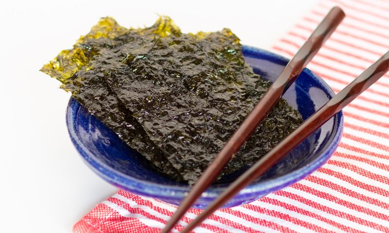 products for vegetarian menu and diet - seaweed